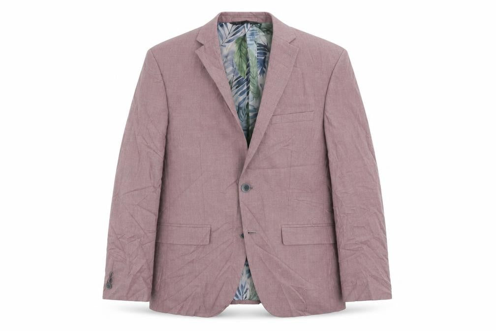 Marks & Spencer Mens Purple Polyester Jacket Suit Jacket Size 40 Regular
