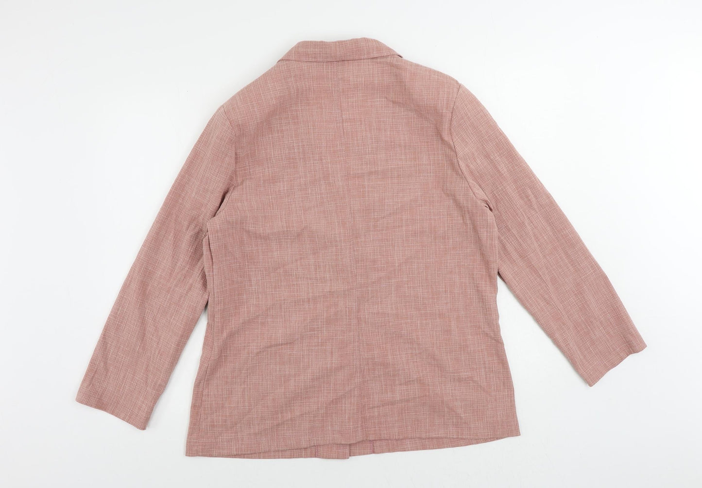 Country Collection Womens Pink Jacket Blazer Size 16 Button - Lightweight