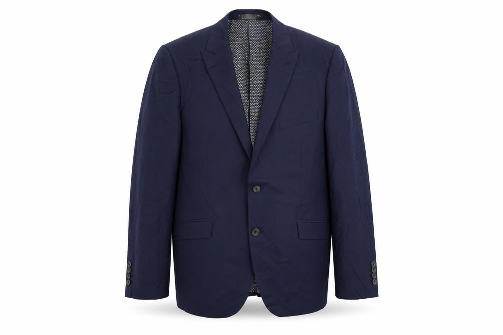 Marks & Spencer Mens Blue Polyester Jacket Suit Jacket Size 44 Regular