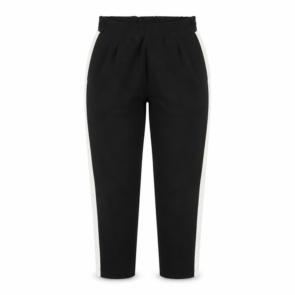 Zara Womens Black Polyester Carrot Trousers Size M L25 in Regular