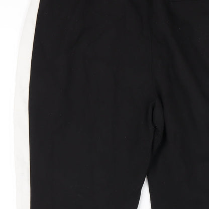 Zara Womens Black Polyester Carrot Trousers Size M L25 in Regular