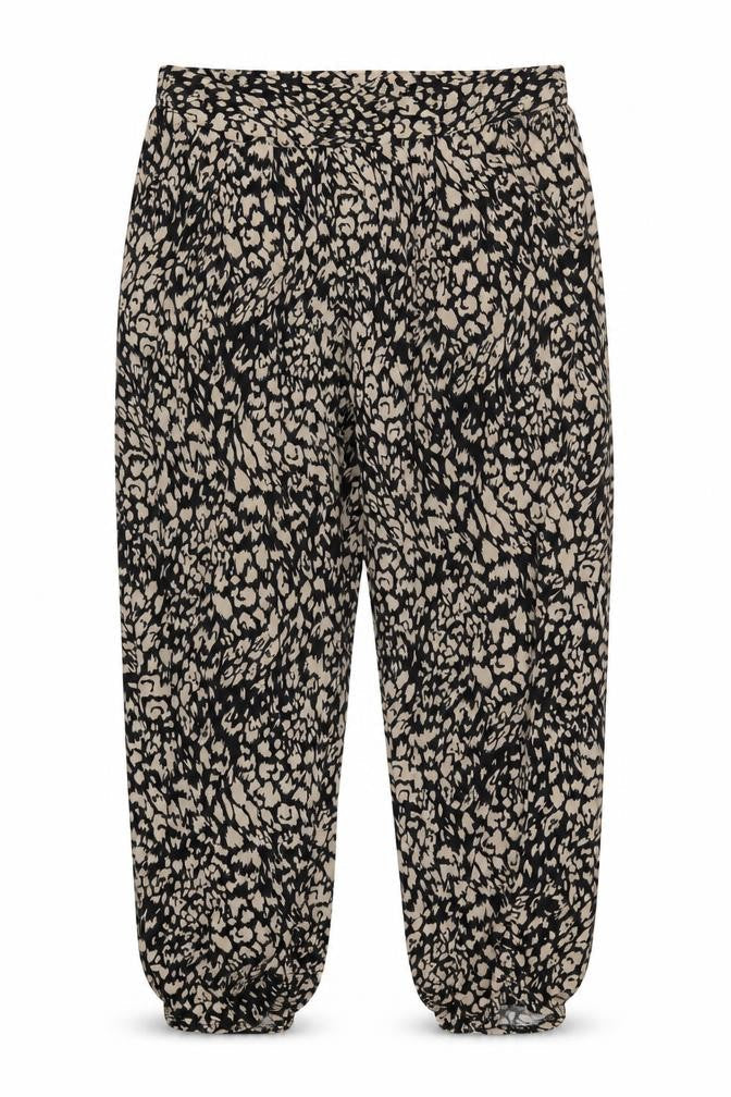 Antthony Womens Black Geometric Polyester Bloomer Trousers Size M L29 in Regular