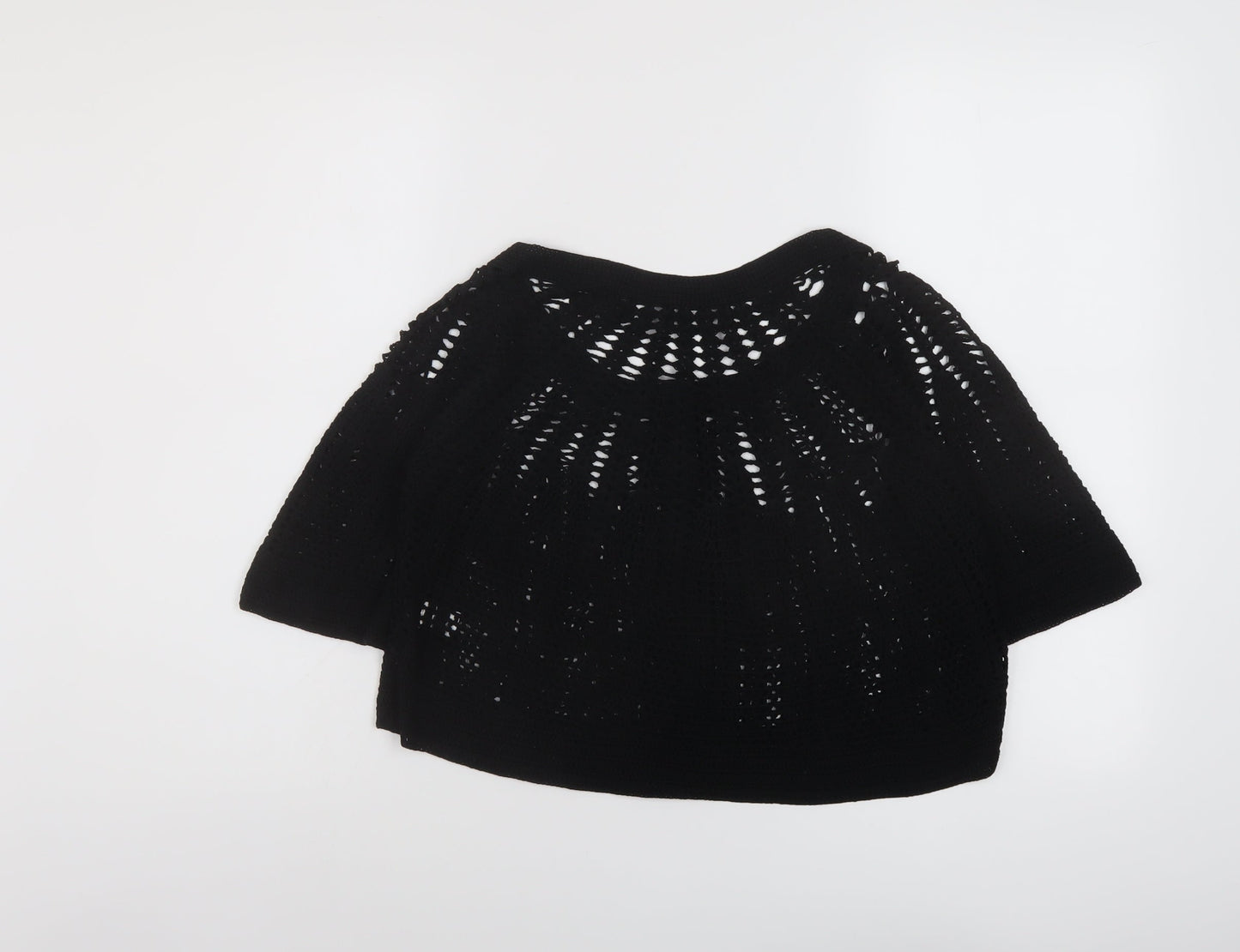 Principles Womens Black Round Neck Cotton Shrug Jumper Size M