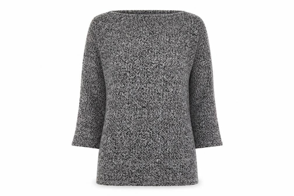 New Look Womens Grey Round Neck Polyester Pullover Jumper Size 10