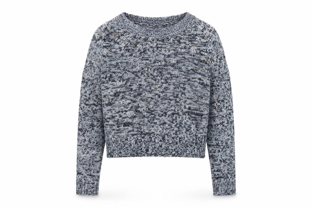 H&M Womens Blue Round Neck Acrylic Pullover Jumper Size S
