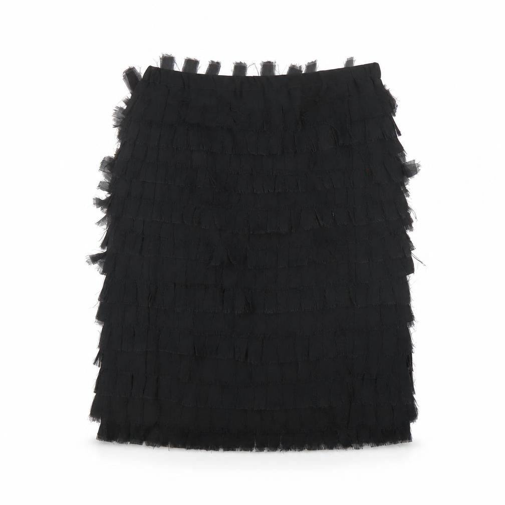 Zara Womens Grey Polyester A-Line Skirt Size M