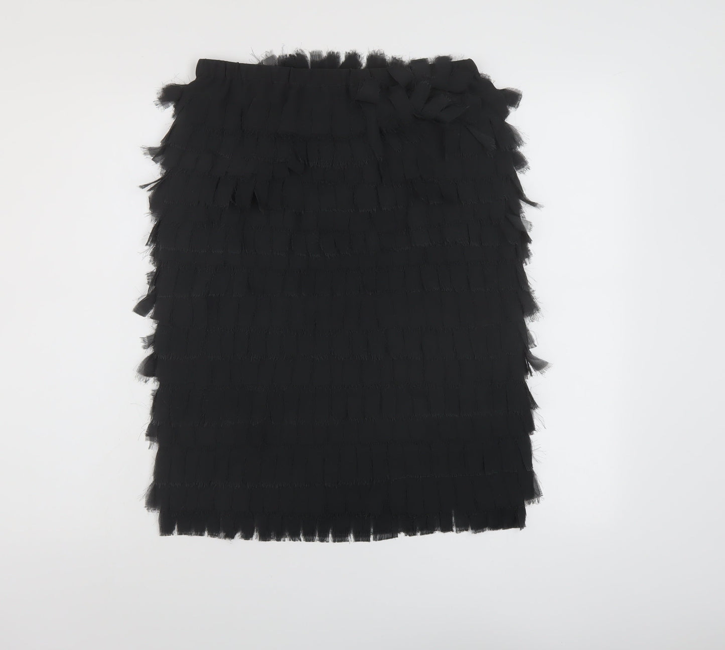 Zara Womens Grey Polyester A-Line Skirt Size M