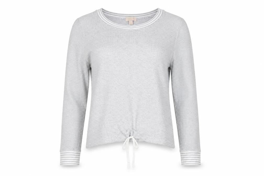 Gap Womens Grey Viscose Pullover Sweatshirt Size M Pullover - Drawstring Hem