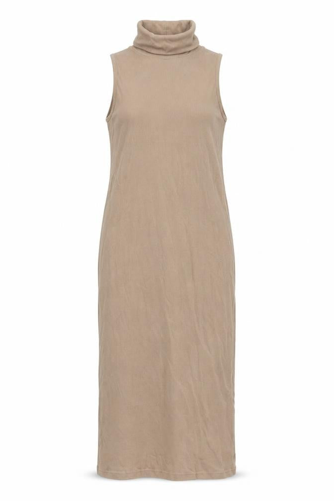 Zara Womens Brown Cotton Bodycon Size L Roll Neck Pullover - Ribbed
