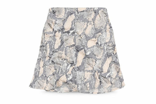 H&M Womens Multicoloured Animal Print Viscose A-Line Skirt Size S - Snake Print