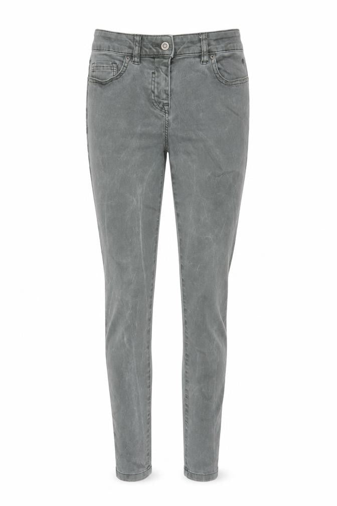 Next Womens Green Cotton Skinny Jeans Size 8 L28 in Regular Zip