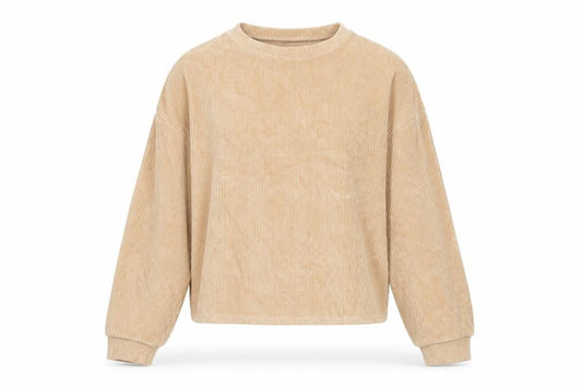 New Look Womens Brown Cotton Pullover Sweatshirt Size M Pullover