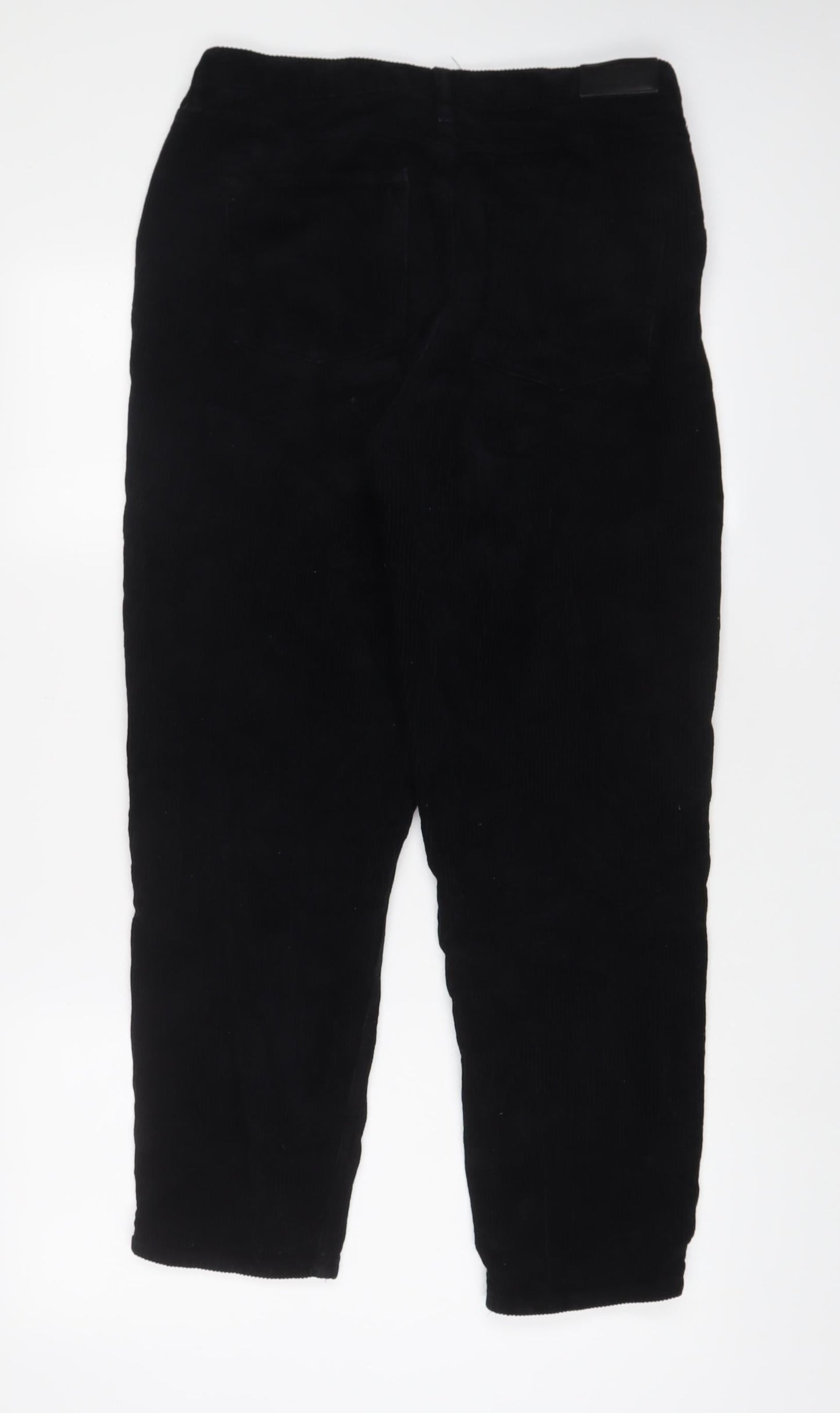 BDG Womens Black Cotton Trousers Size 30 in L30 in Regular Zip