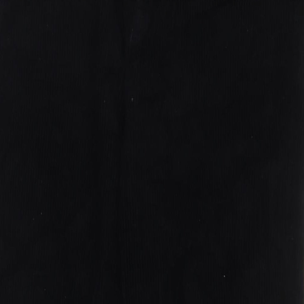 BDG Womens Black Cotton Trousers Size 30 in L30 in Regular Zip
