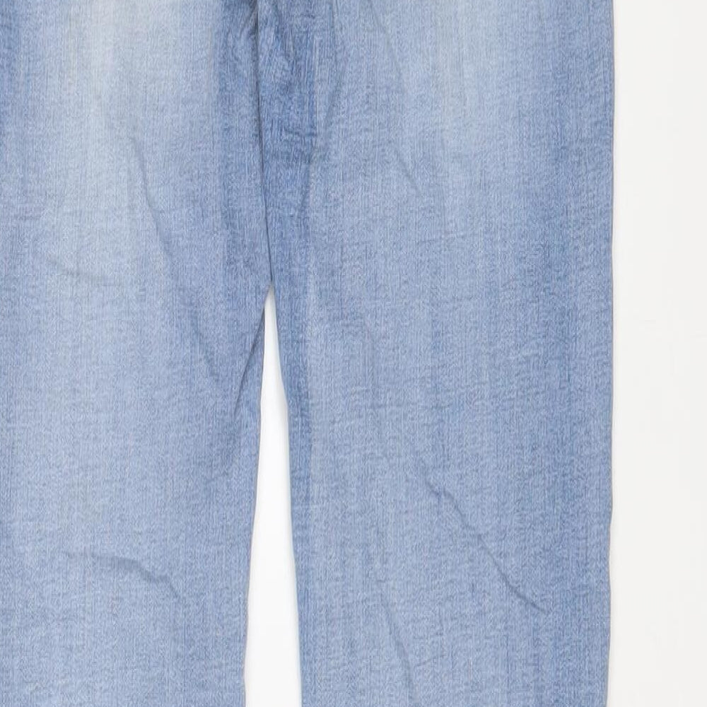 My Christy Womens Blue Cotton Skinny Jeans Size S L30 in Regular Zip - Embroidered