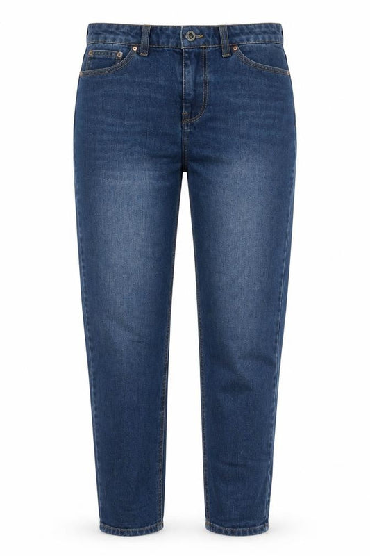 Urban Bliss Womens Blue Cotton Straight Jeans Size 8 L29 in Regular Zip