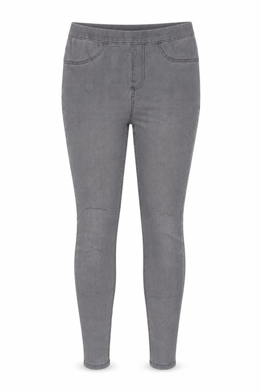 Avenue Womens Grey Cotton Jegging Jeans Size 12 L28 in Regular