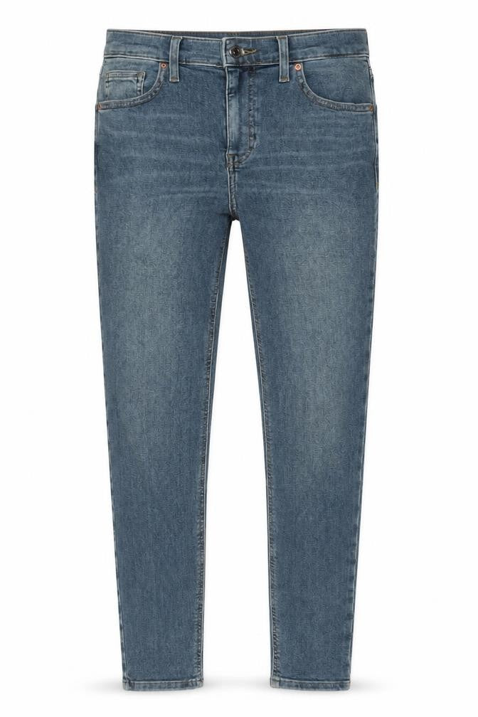 Topshop Womens Blue Cotton Skinny Jeans Size 28 in L34 in Regular Zip