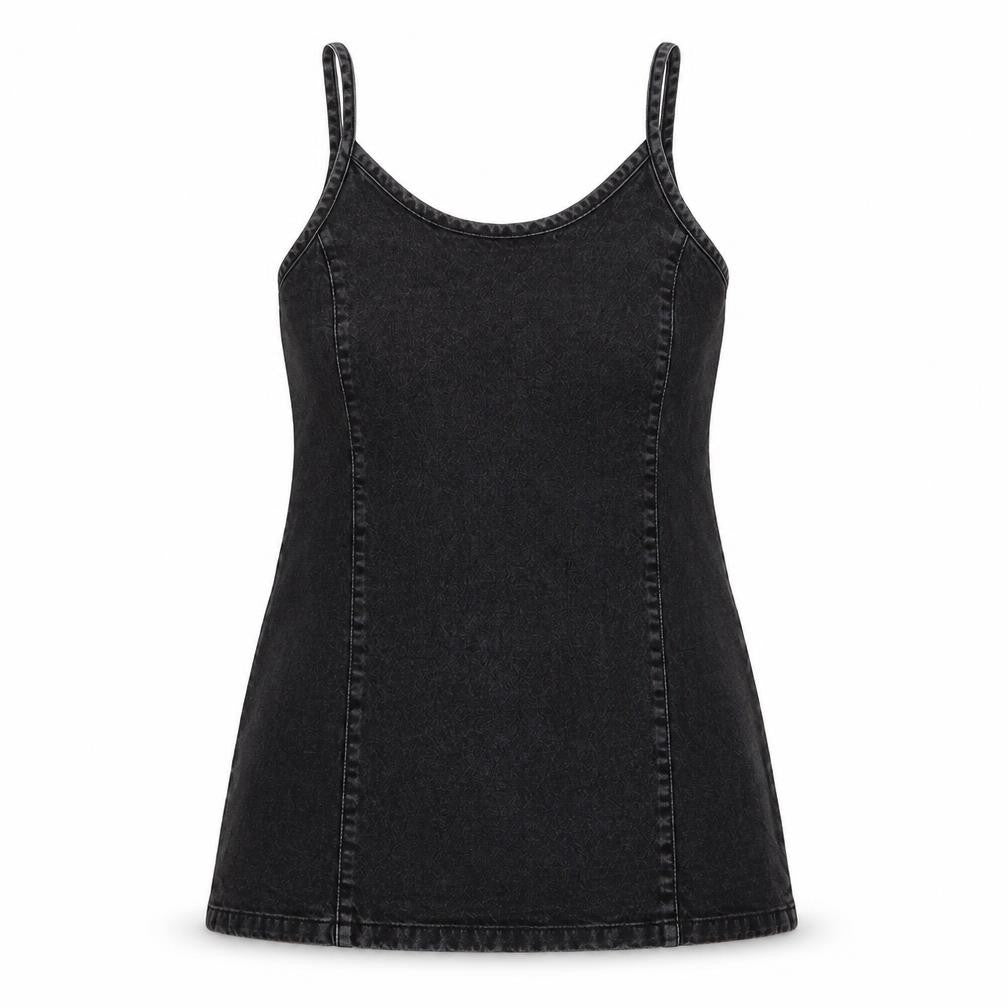 Noisy may Womens Black Cotton A-Line Size L Scoop Neck Pullover