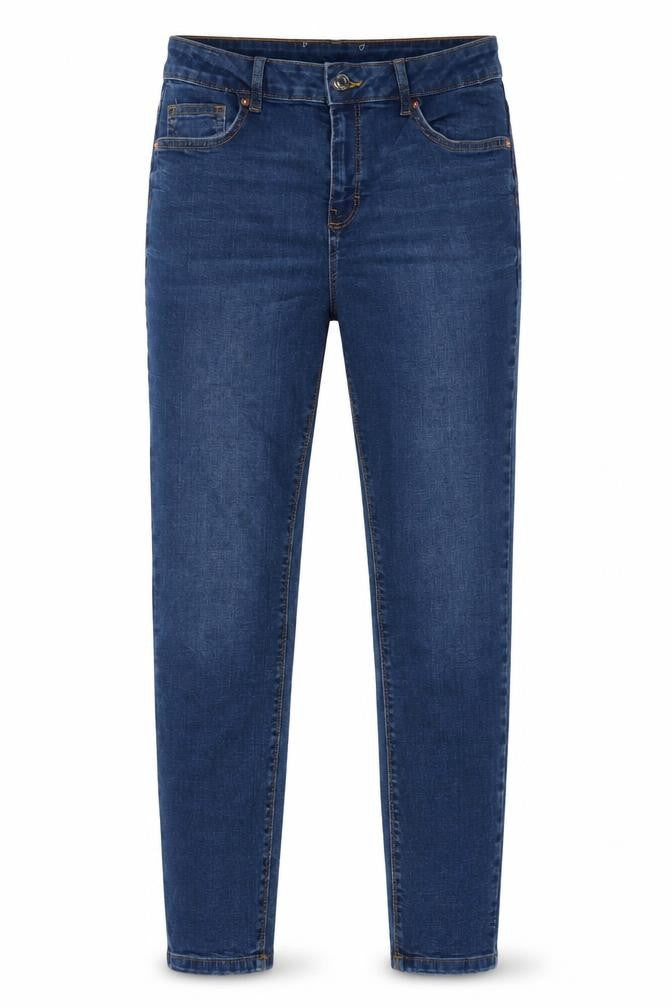 Denim & Co. Womens Blue Cotton Skinny Jeans Size 30 in L28 in Regular Zip