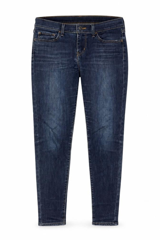 Levi's Womens Blue Cotton Skinny Jeans Size 28 in L28 in Regular Zip