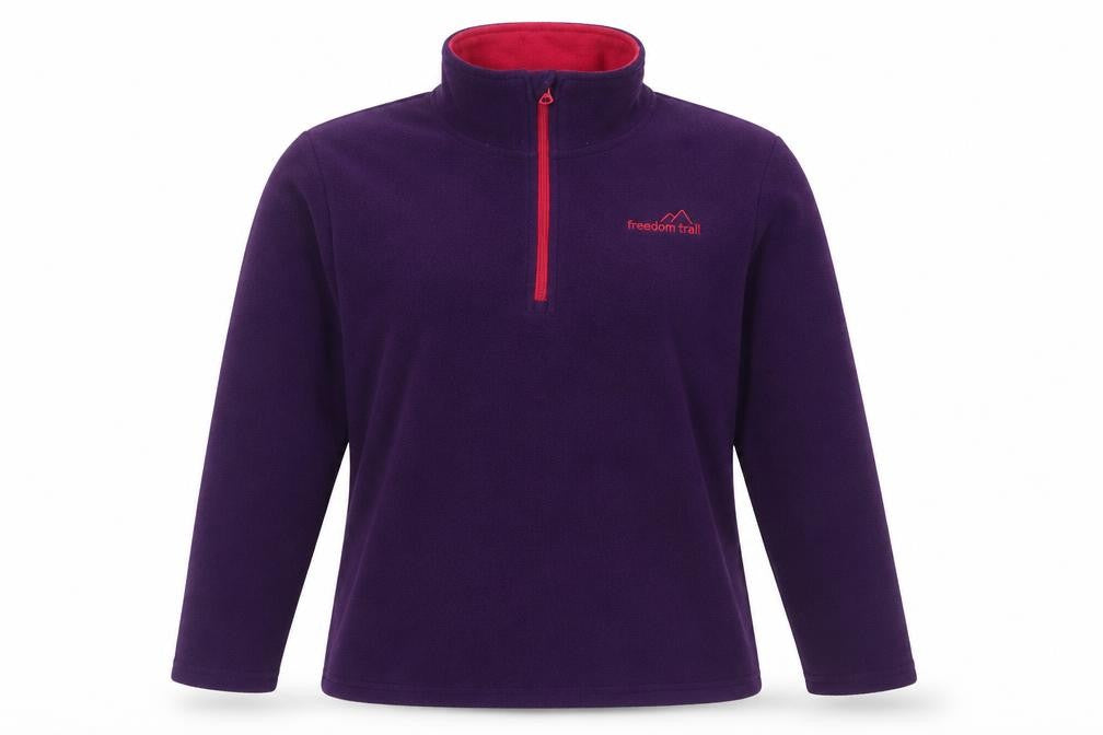 Freedom Trail Womens Purple Polyester Pullover Sweatshirt Size 6 Pullover
