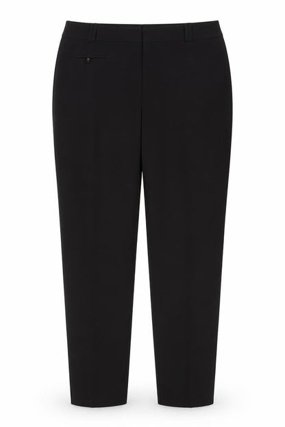 Select Womens Black Polyester Trousers Size 14 L28 in Regular Zip