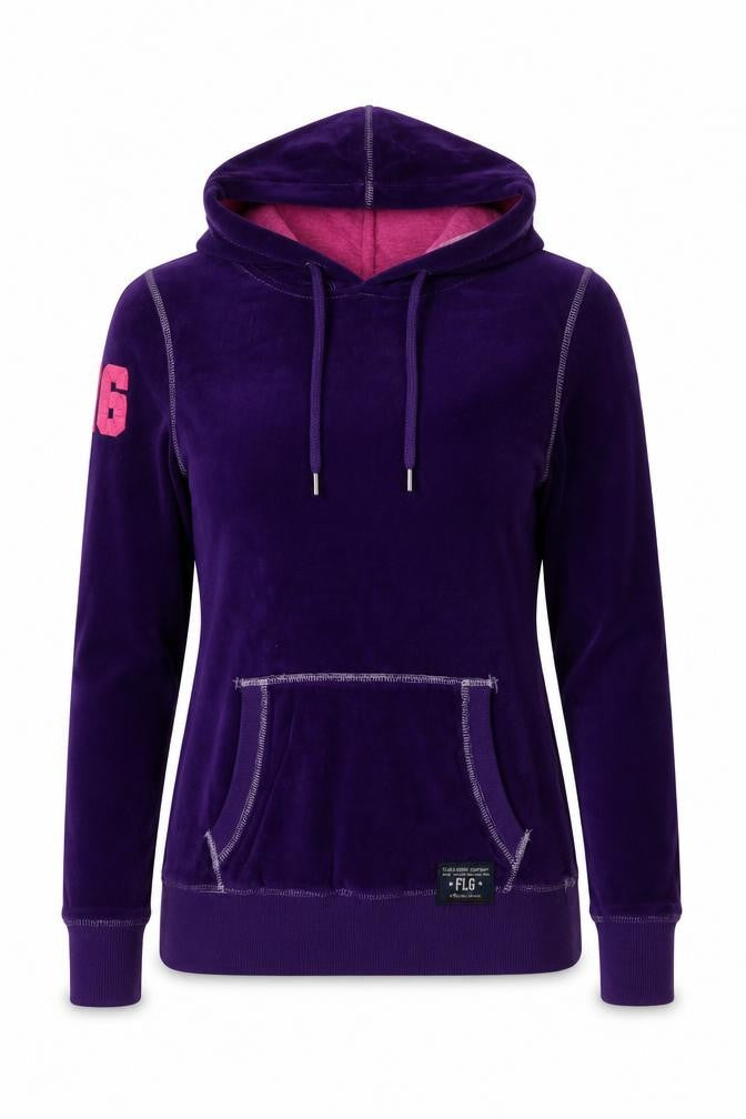 Flashlights Womens Purple Polyester Pullover Hoodie Size 6 Pullover - Size 6-8