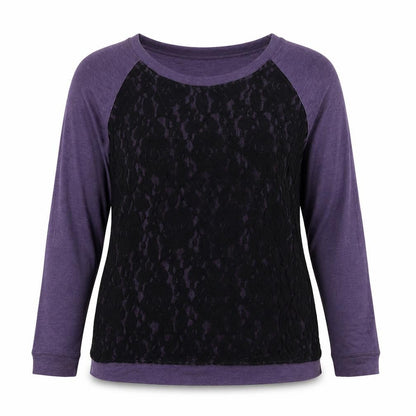 Joseph A Womens Purple Round Neck Viscose Pullover Jumper Size 14