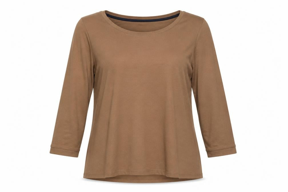 Marks & Spencer Womens Brown Round Neck Polyester Pullover Jumper Size 10