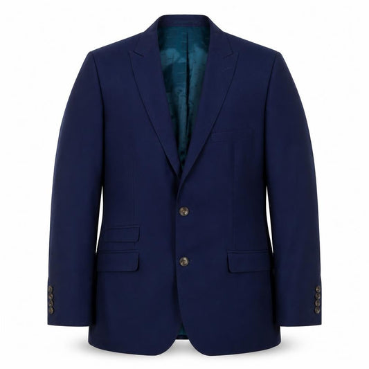 ONESIX5IVE5ive Mens Blue Polyester Jacket Suit Jacket Size 42 Regular