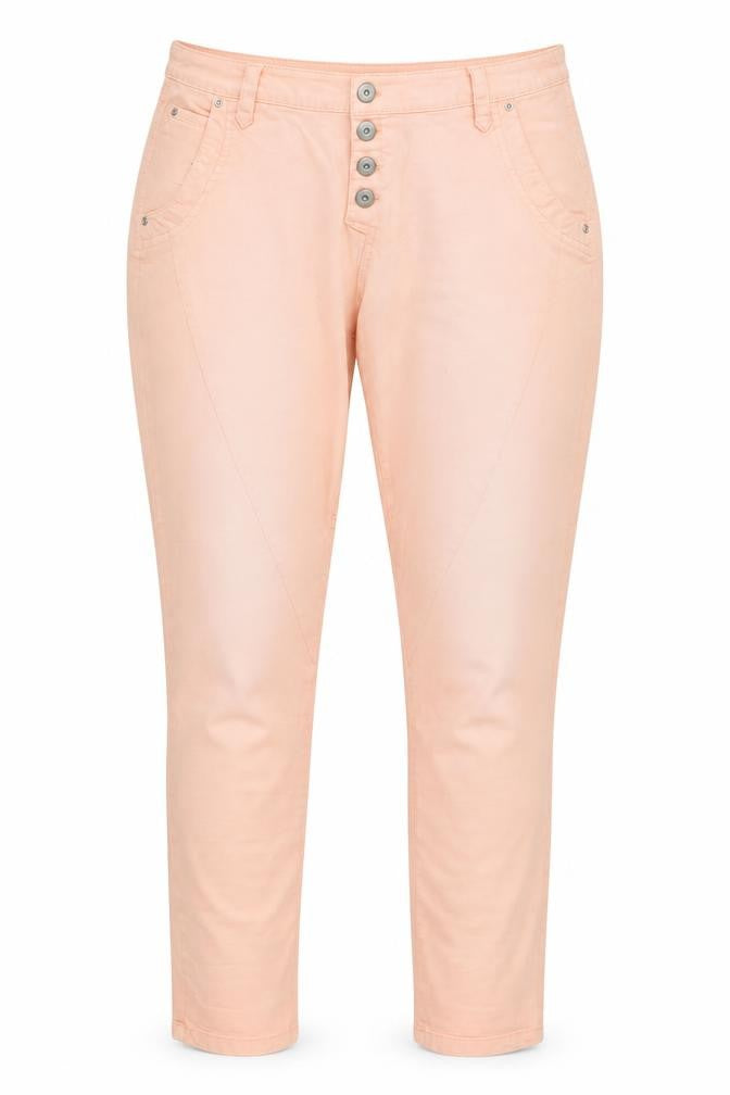 Charles Vogele Womens Beige Cotton Straight Jeans Size 14 L27 in Regular Zip