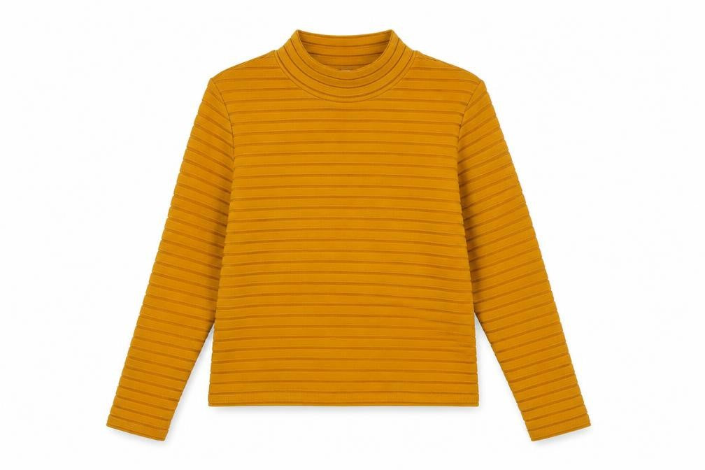 Marks & Spencer Womens Yellow Round Neck Polyester Pullover Jumper Size 10