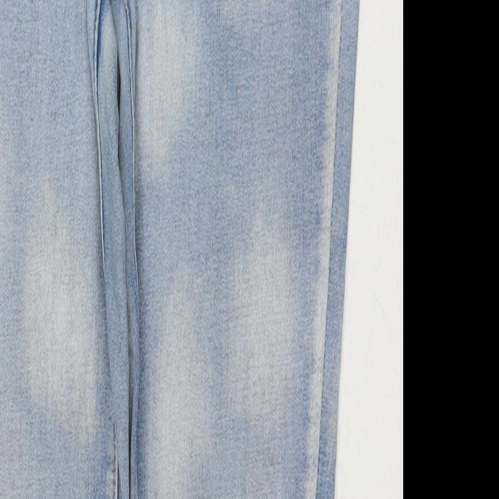 Toxik3 Womens Blue Cotton Skinny Jeans Size S L29 in Regular Zip - Spotted Pattern