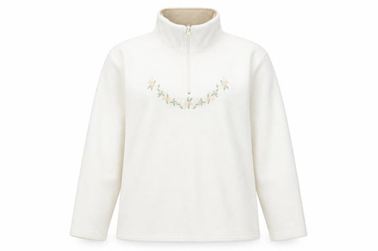 Millers Womens White Polyester Pullover Sweatshirt Size 12 Pullover