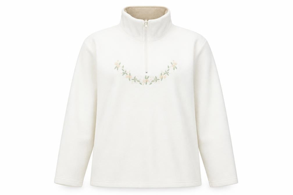 Millers Womens White Polyester Pullover Sweatshirt Size 12 Pullover
