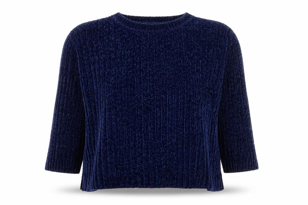 Red Herring Womens Blue Round Neck Polyester Pullover Jumper Size 12