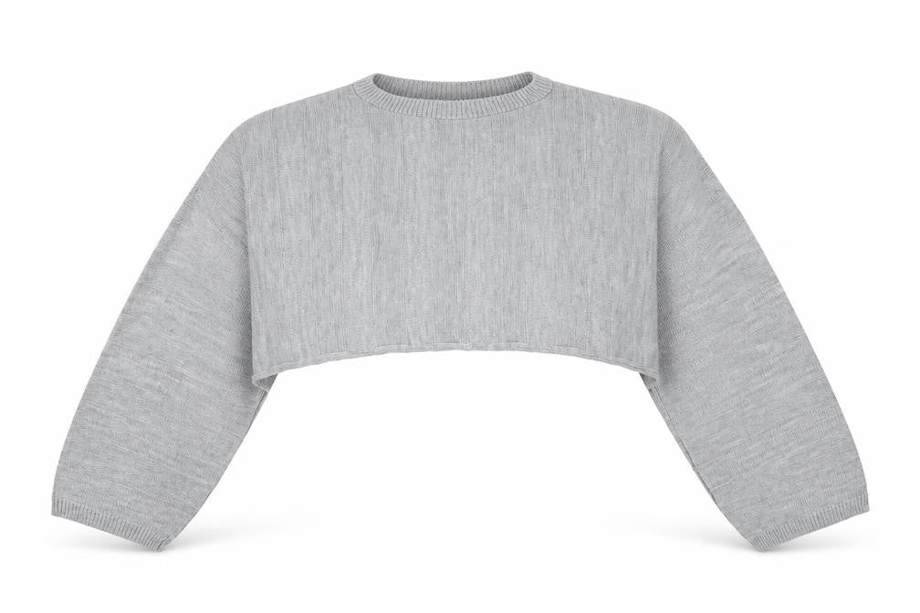 Cameo Rose Womens Grey Round Neck Acrylic Pullover Jumper Size 4