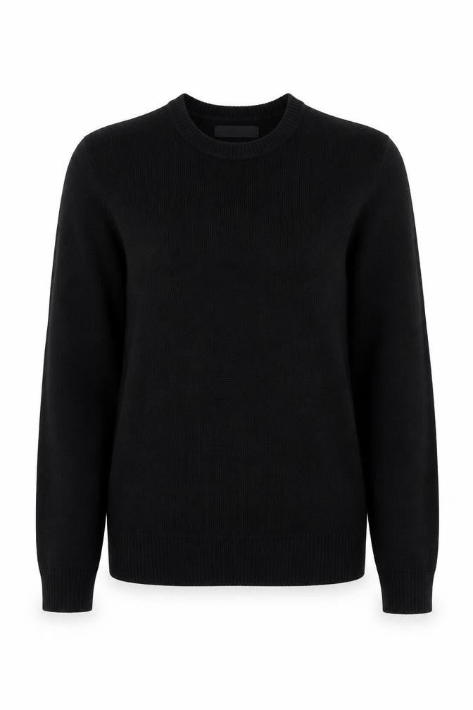ASOS Womens Black Round Neck Acrylic Pullover Jumper Size 2XS