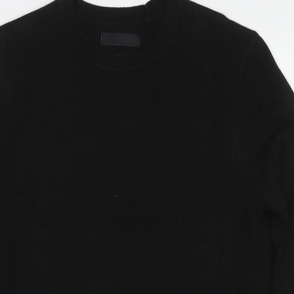 ASOS Womens Black Round Neck Acrylic Pullover Jumper Size 2XS