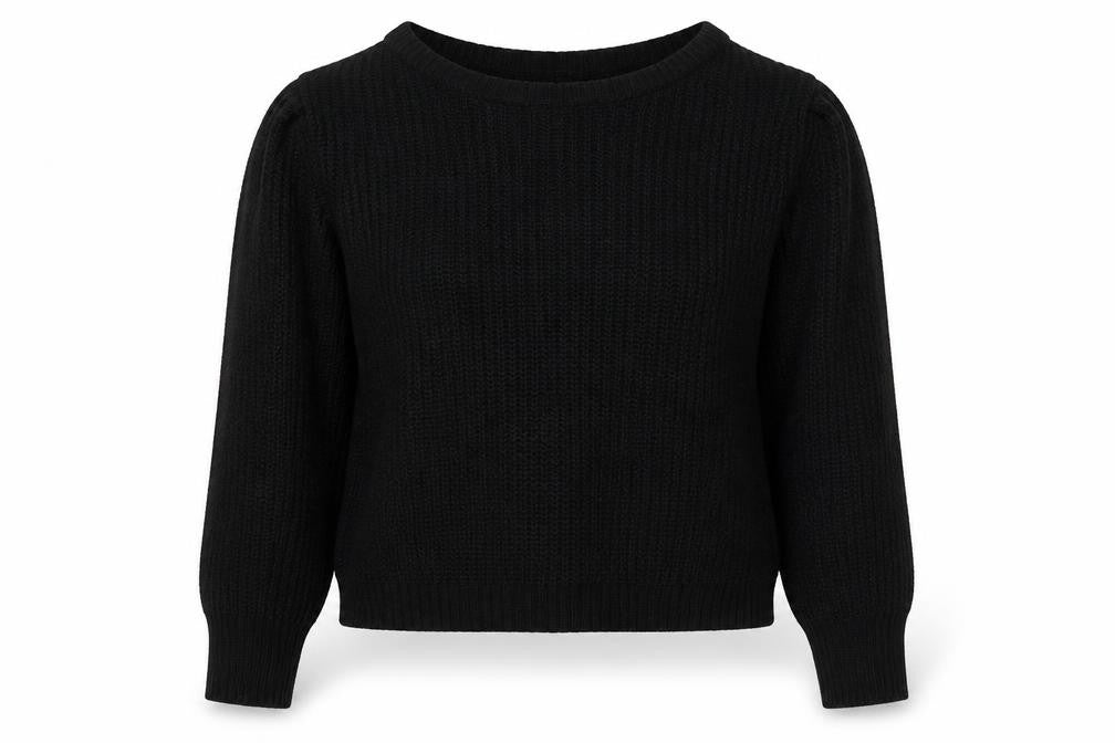 Missguided Womens Black Round Neck Acrylic Pullover Jumper Size 6