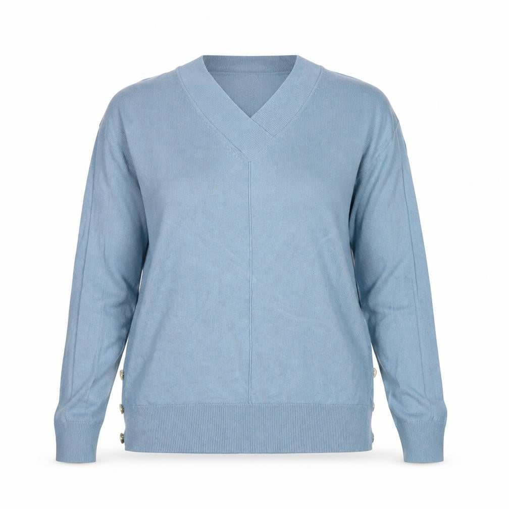 NEXT Womens Blue Round Neck Viscose Pullover Jumper Size XS