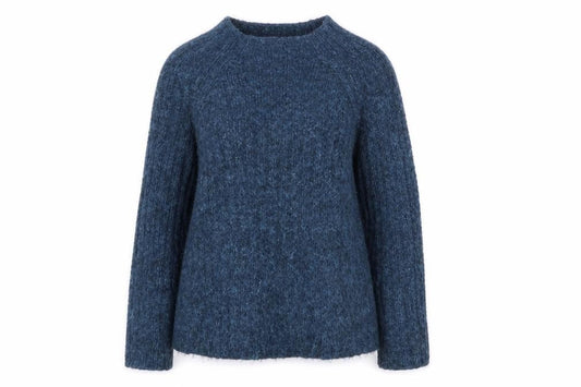 Next Womens Blue Boat Neck Acrylic Pullover Jumper Size 12