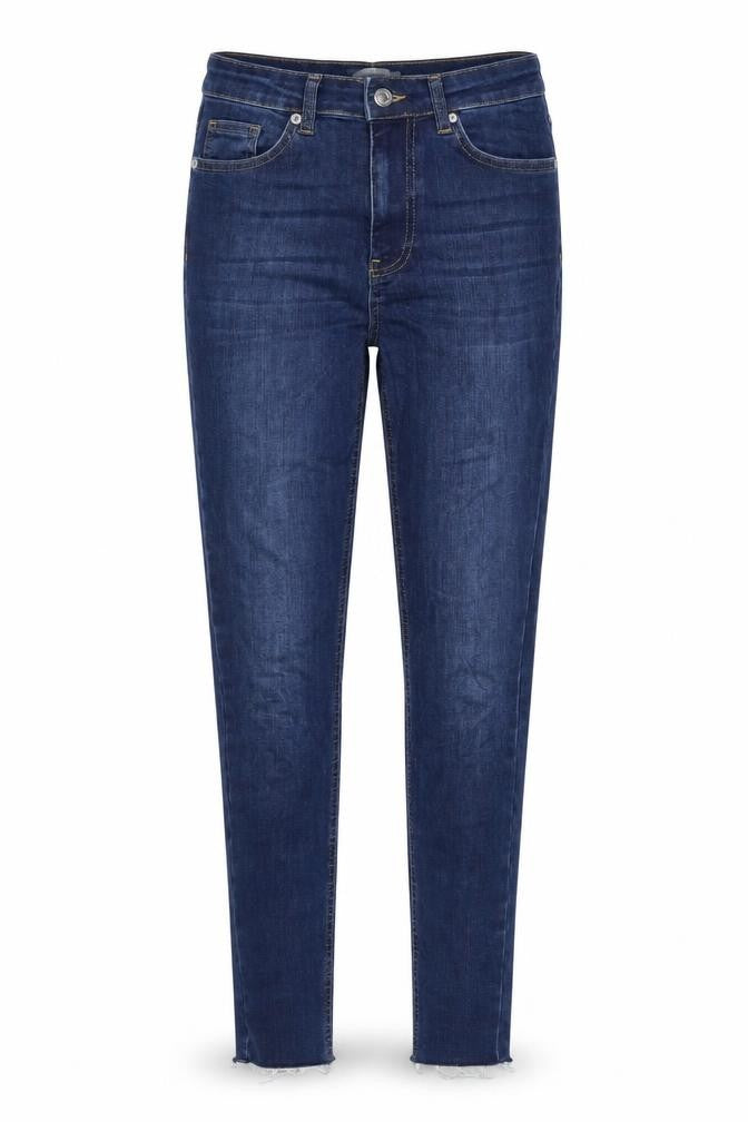 NA-KD Womens Blue Cotton Skinny Jeans Size 8 L27 in Regular Zip