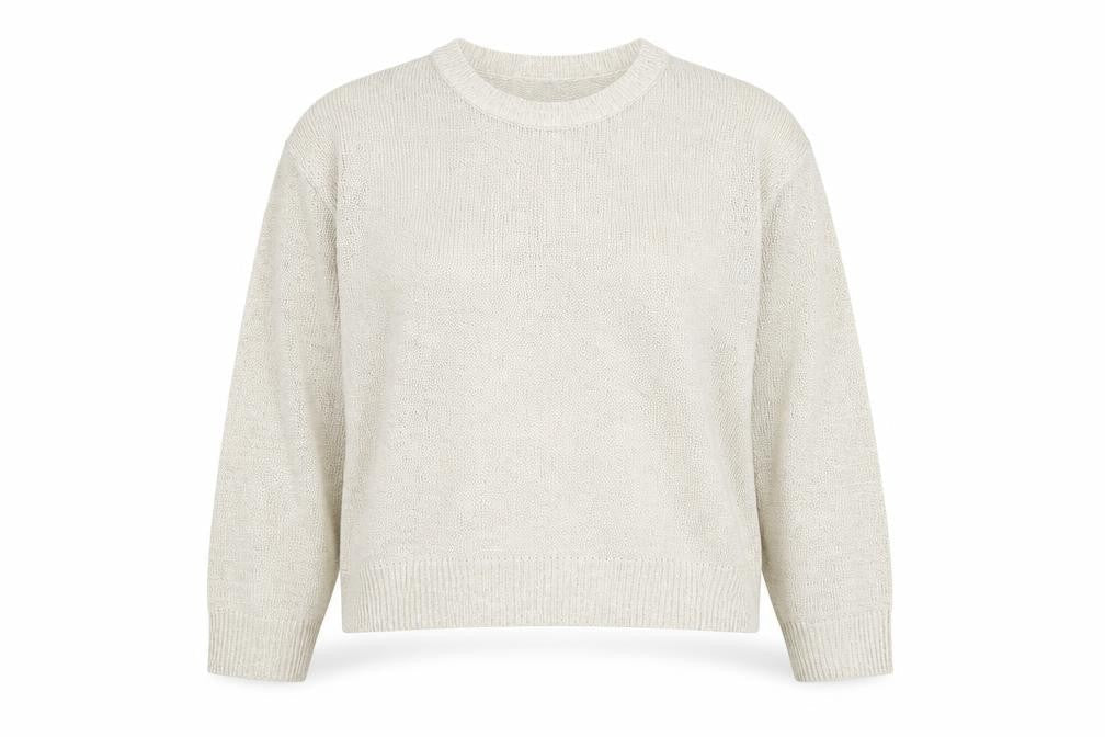 Divided by H&M Womens Beige Round Neck Acrylic Pullover Jumper Size L