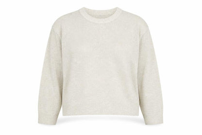 Divided by H&M Womens Beige Round Neck Acrylic Pullover Jumper Size L