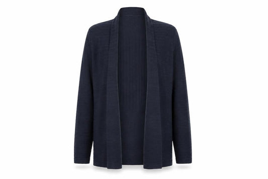 Olsen Womens Blue V-Neck Cotton Cardigan Jumper Size 10