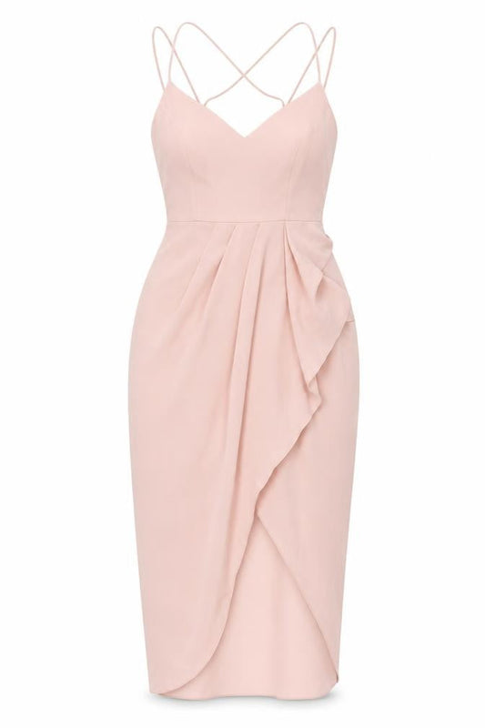 Very Womens Pink Polyester Sheath Size 14 V-Neck Zip