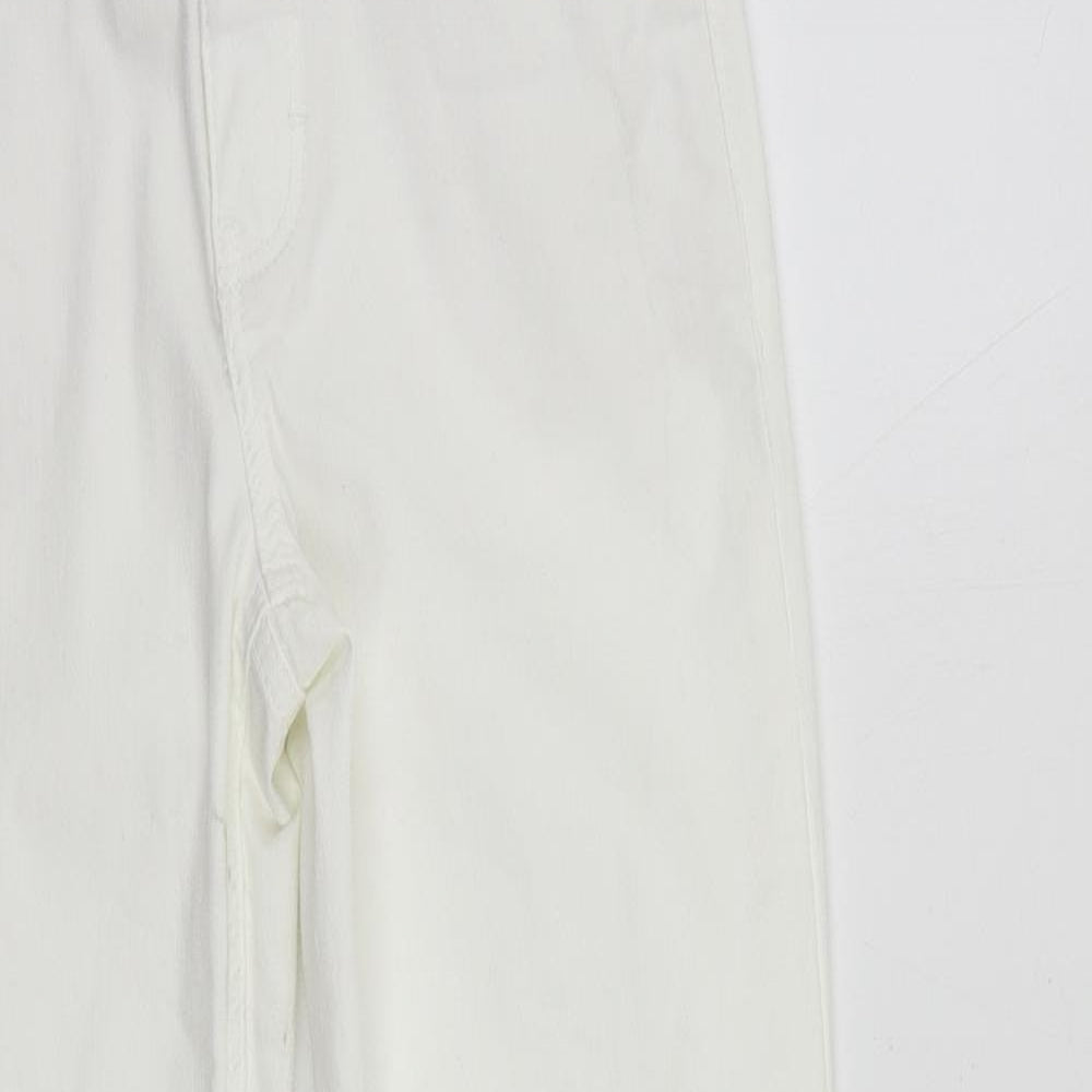 Dream Jeans Womens White Cotton Skinny Jeans Size 28 in L27 in Regular Zip - Ankle Zip