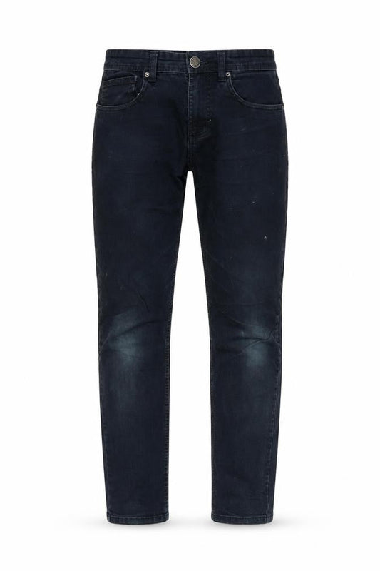 Denim & Co. Mens Blue Cotton Straight Jeans Size 30 in L30 in Slim Zip